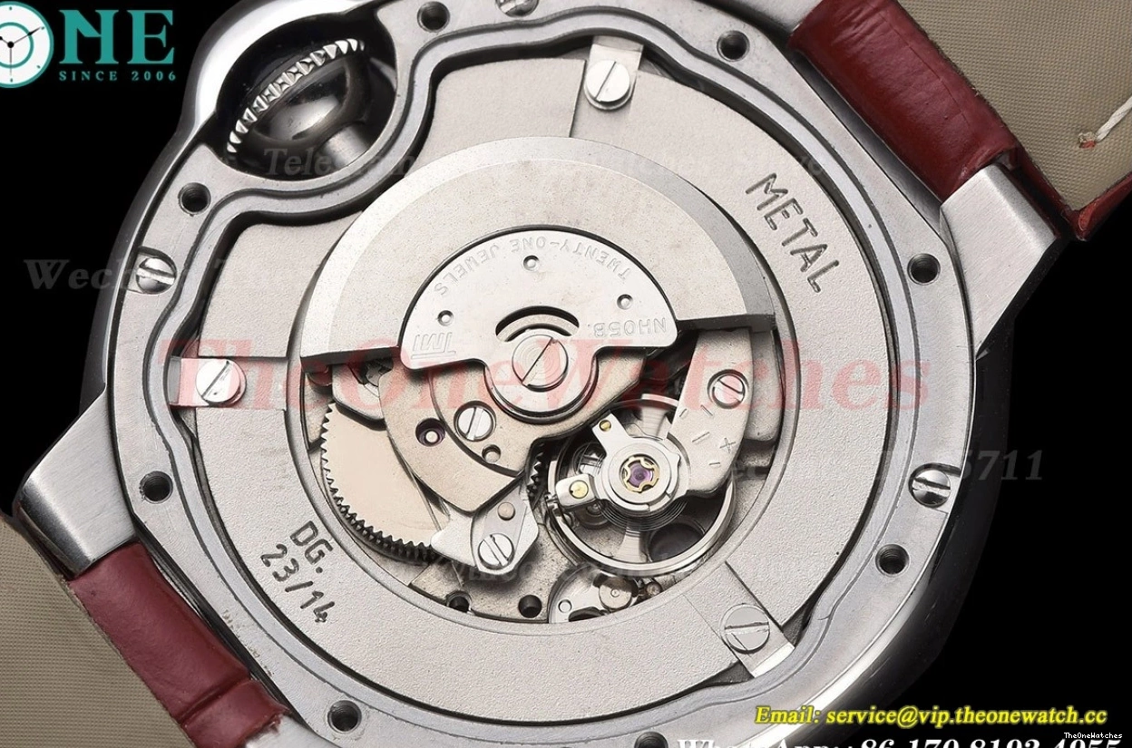 NH05 Cartier Red Ballon Dial LE Bleu GDF 33mm De SS 0416